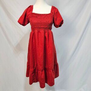 Isabel Maternity by Ingrid & Isabel - Size M - Red Maternity Smocked Dress
